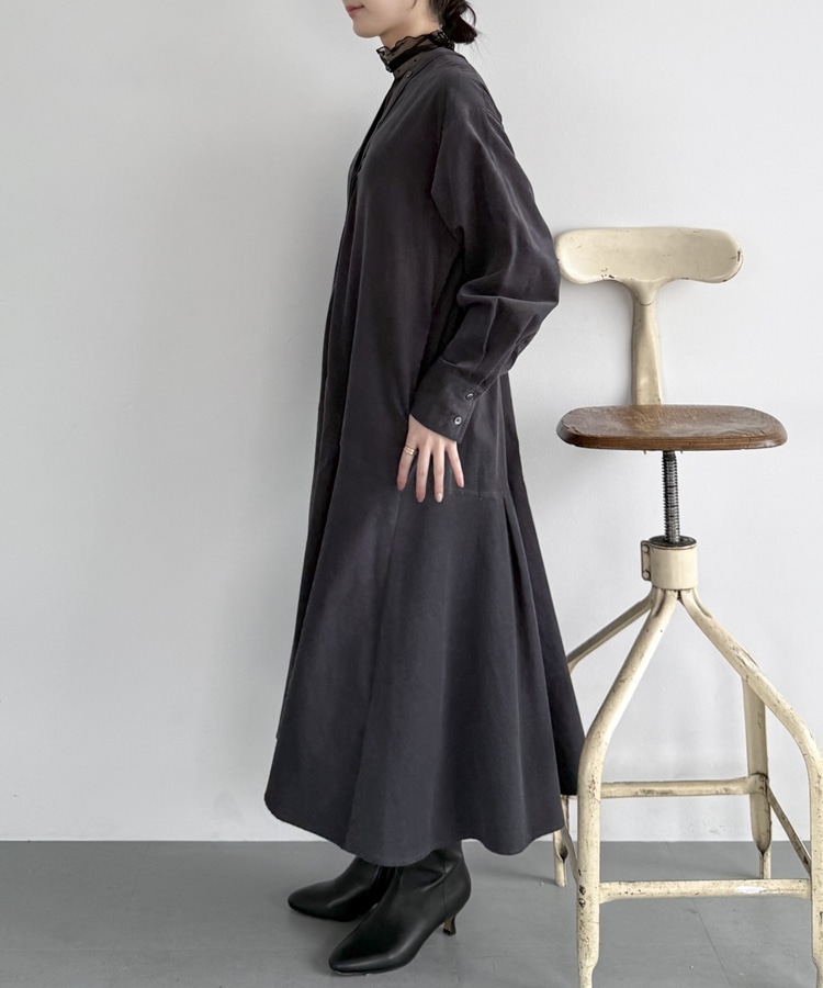 コーデュロイカラーレスワンピース(F BROWN): ワンピース｜PMbox P&M