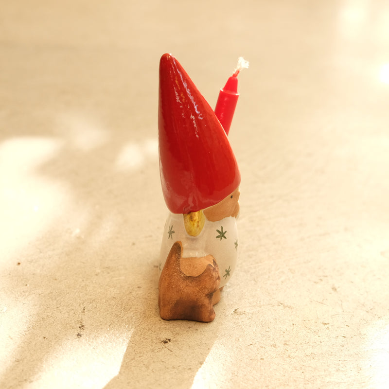 Lisa Larson リサ・ラーソン Santa Girl with Cat キャンドルスタンド