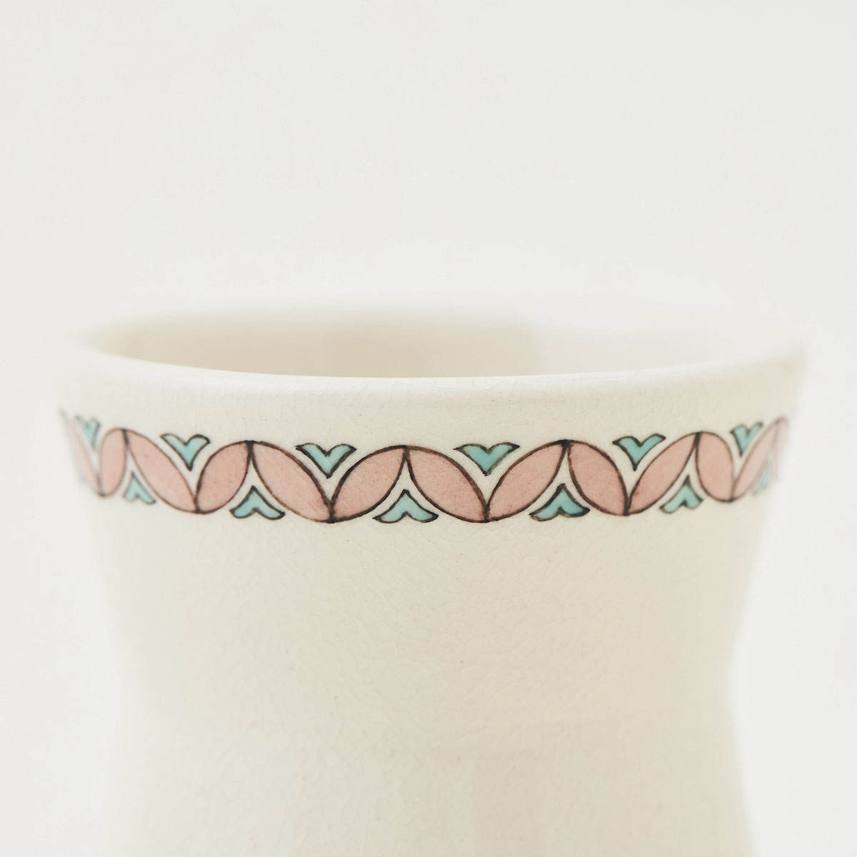 白薩摩蓋置（杵型） 割文（ピンク）[シロサツマフタオキ（キネガタ