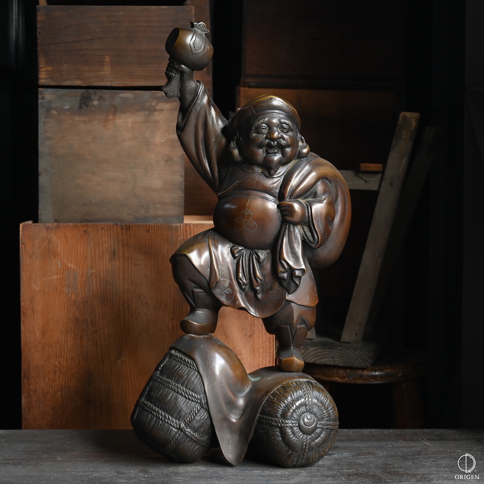 骨董品買取実例・実績 - 高岡銅器 大黒天 置物 - ORIGEN