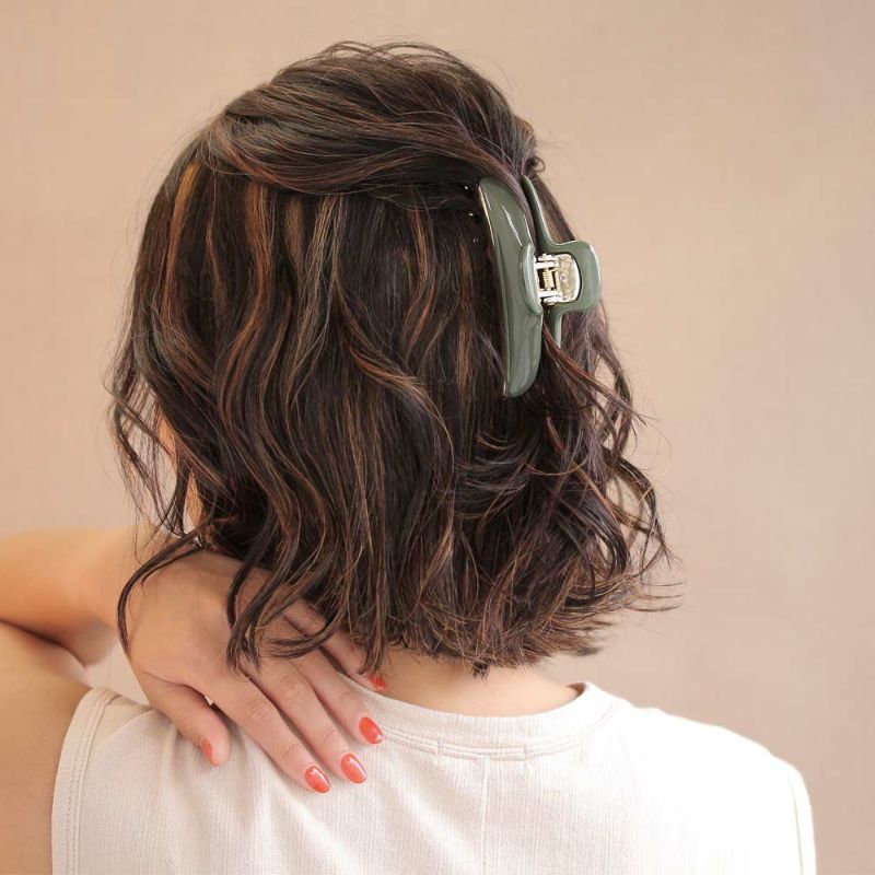 ヘアクリップ くすみカラー ゴールド バンスクリップ – OSEWAYA