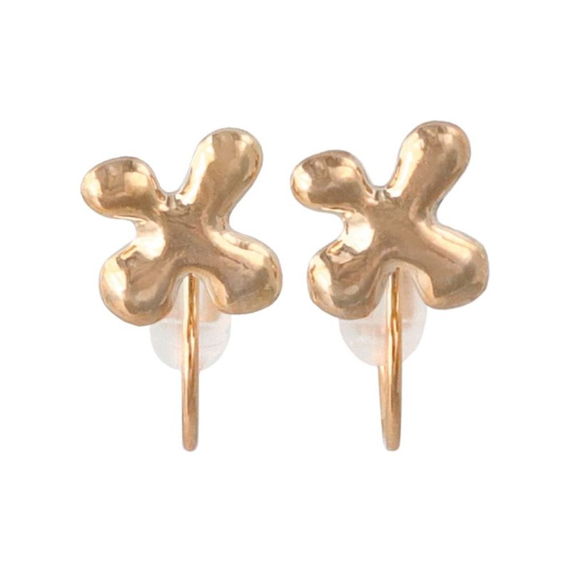 ノンホールピアス ニッケルフリー メタル メルト クロス エアリー