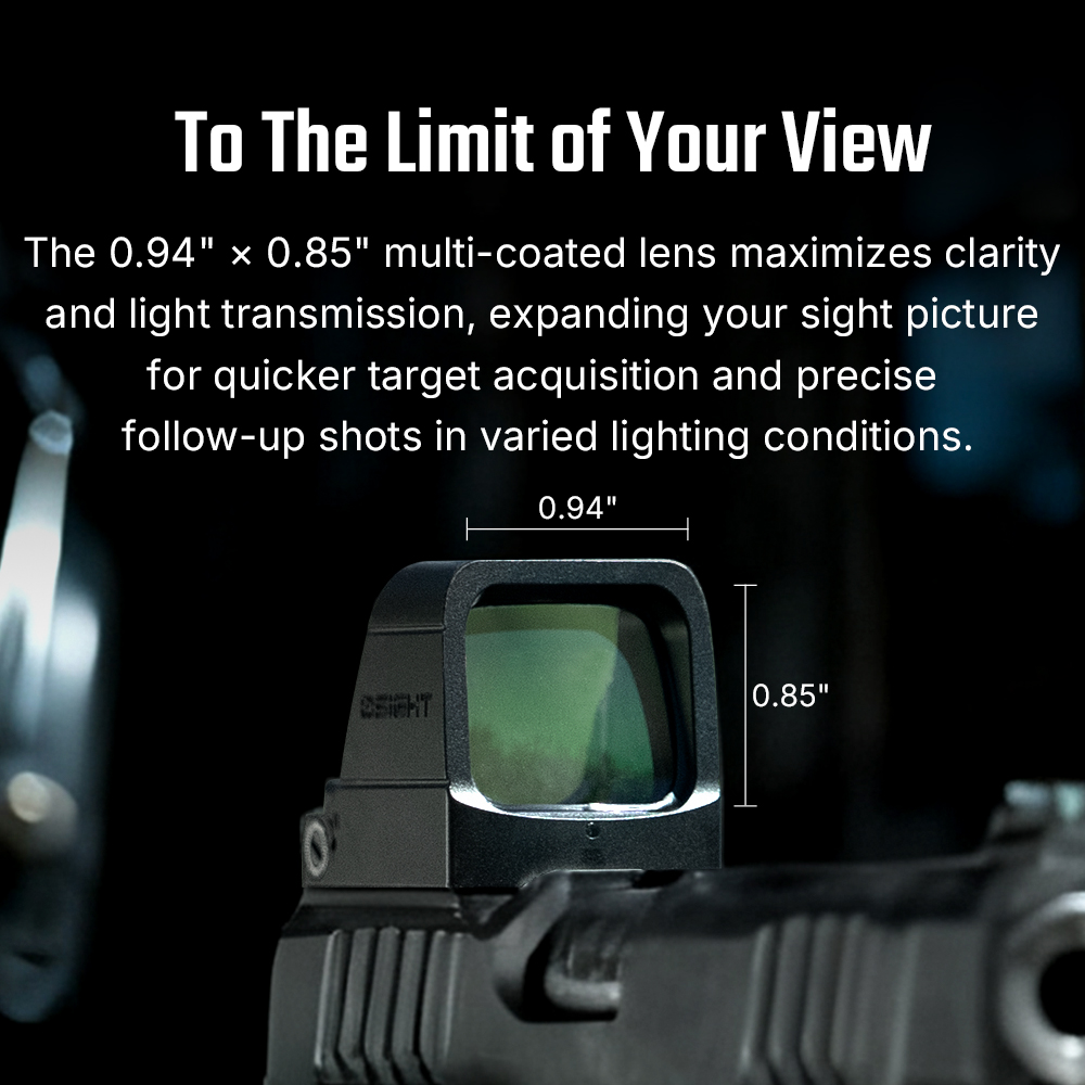 Osight X GN green multi reticle reflex pistol sight magnetic