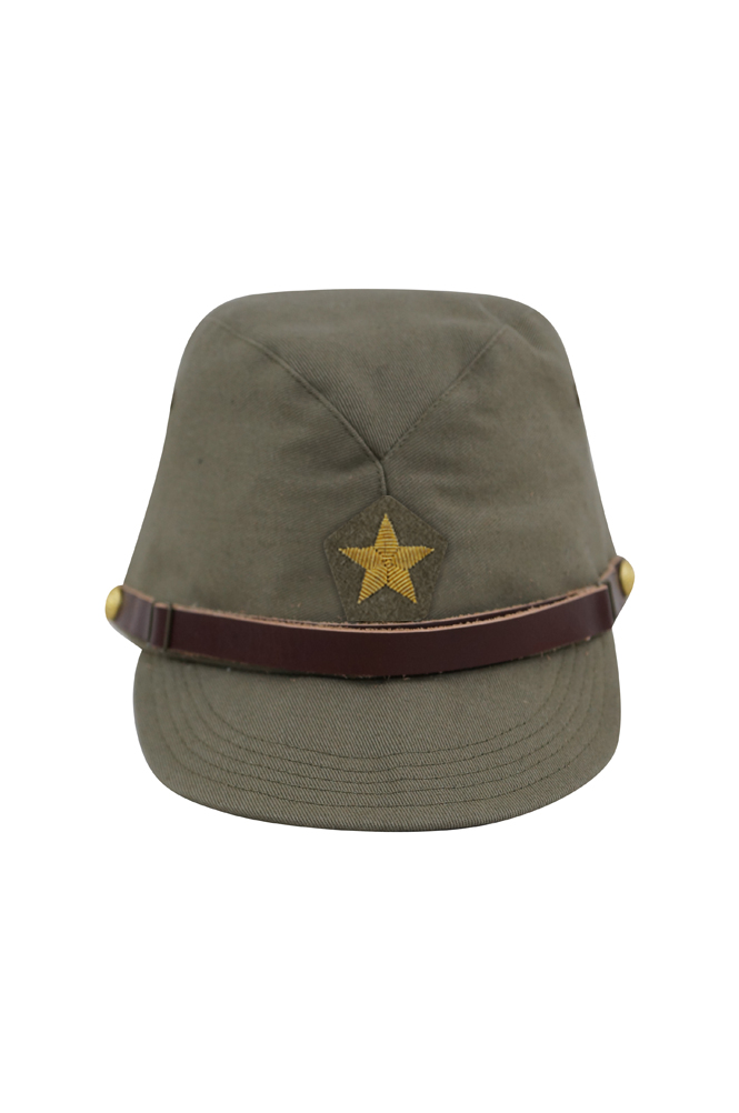 WWII Japanese IJN Navy Third Type Officer field cap Khaki 第二次