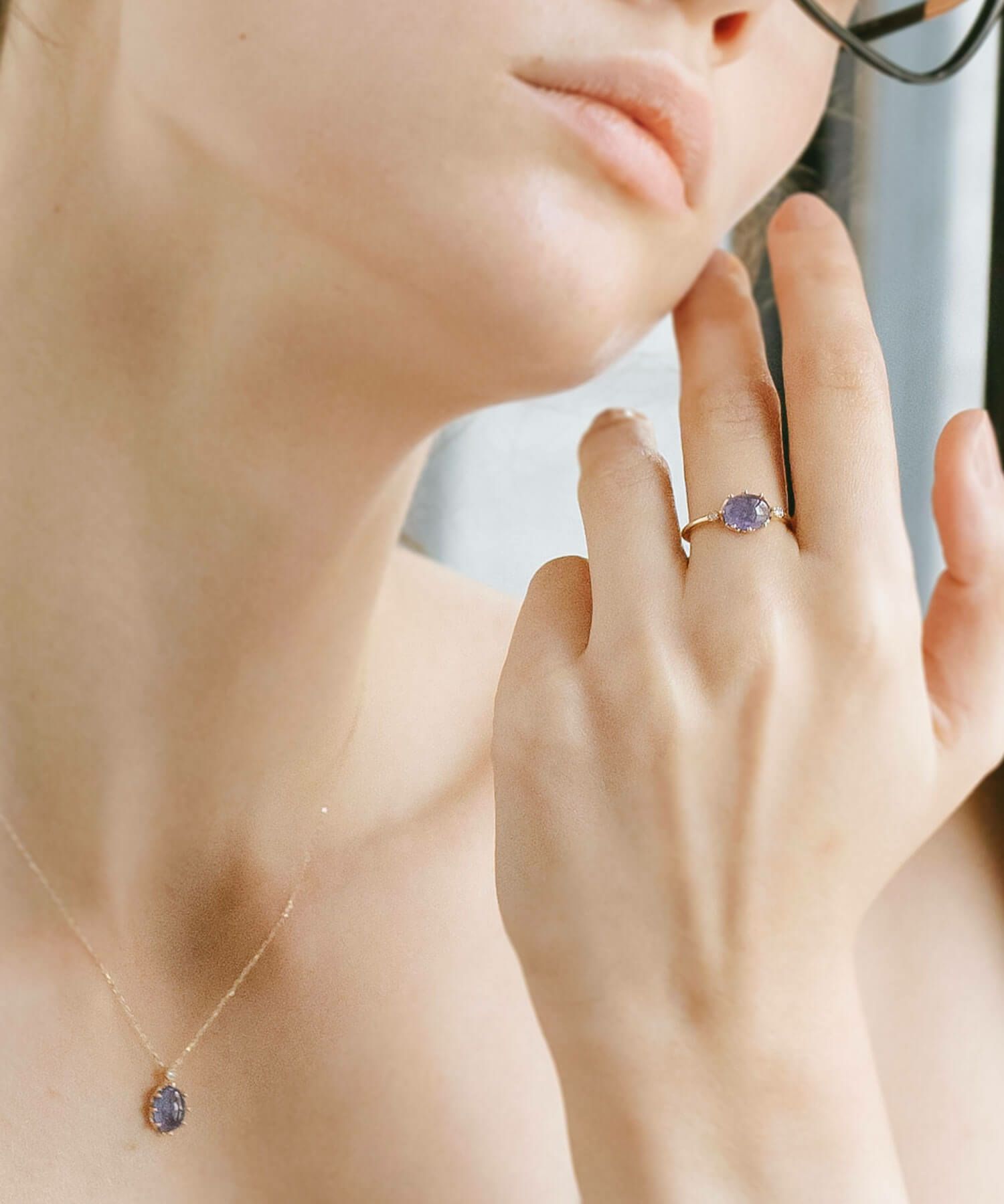 タンザナイト リング ダイヤモンド イエローゴールド 【elia-ett-ring