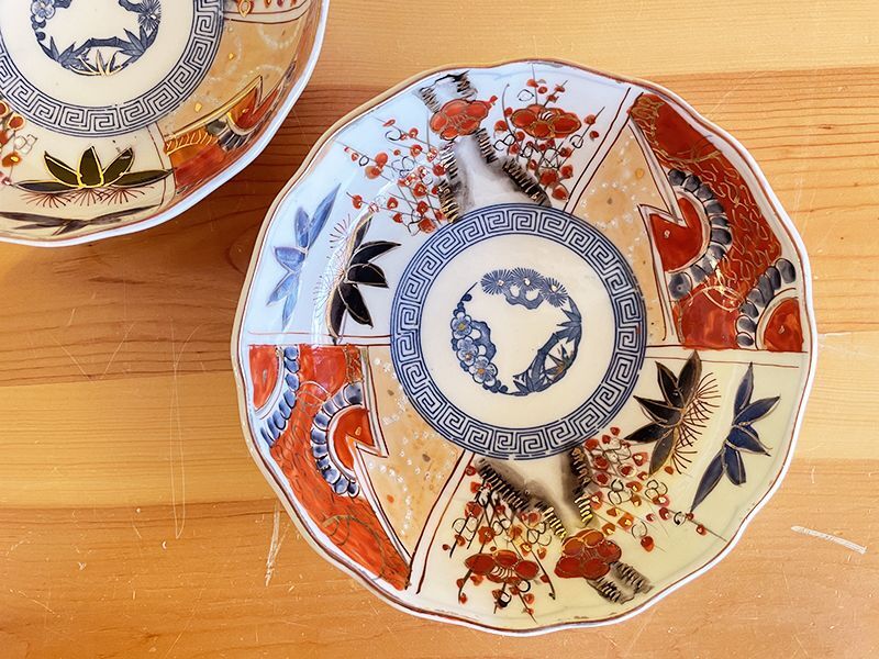 Oranzovy オンラインショップ】ヴィンテージ 明治時代 なます皿 金彩色