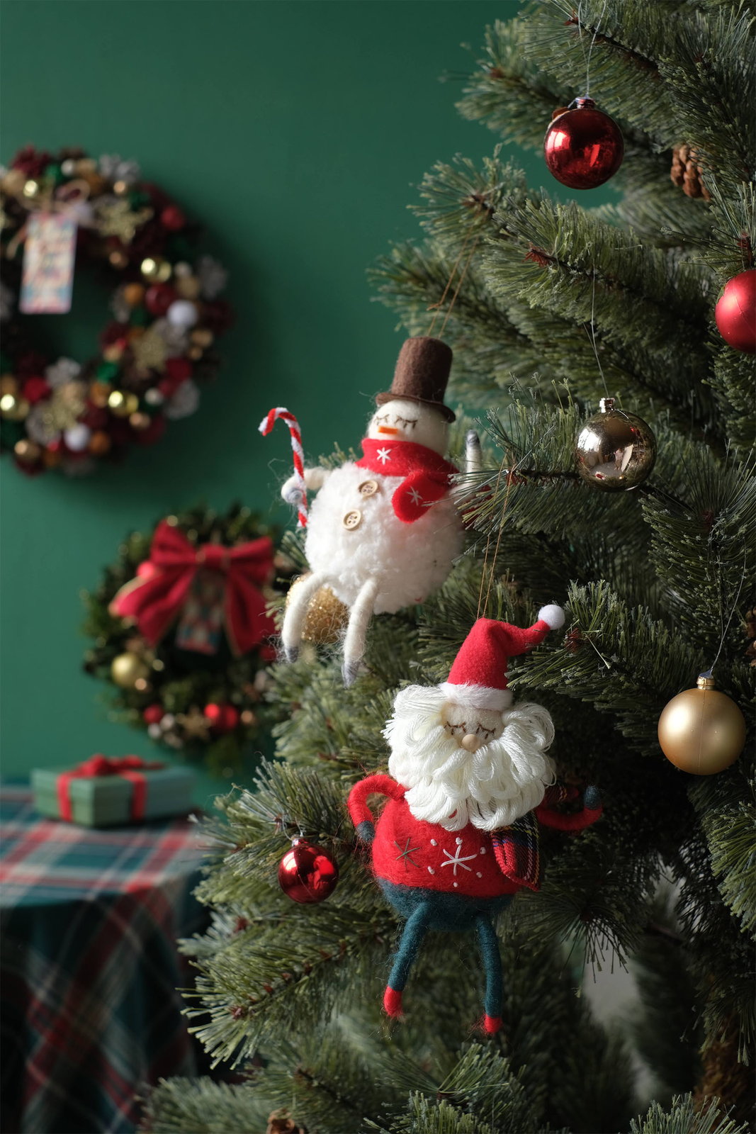 CM羊毛ﾌｪﾙﾄｵｰﾅﾒﾝﾄS もこもこｽﾉｰﾏﾝ: クリスマス雑貨 ｜ YDMオンライン