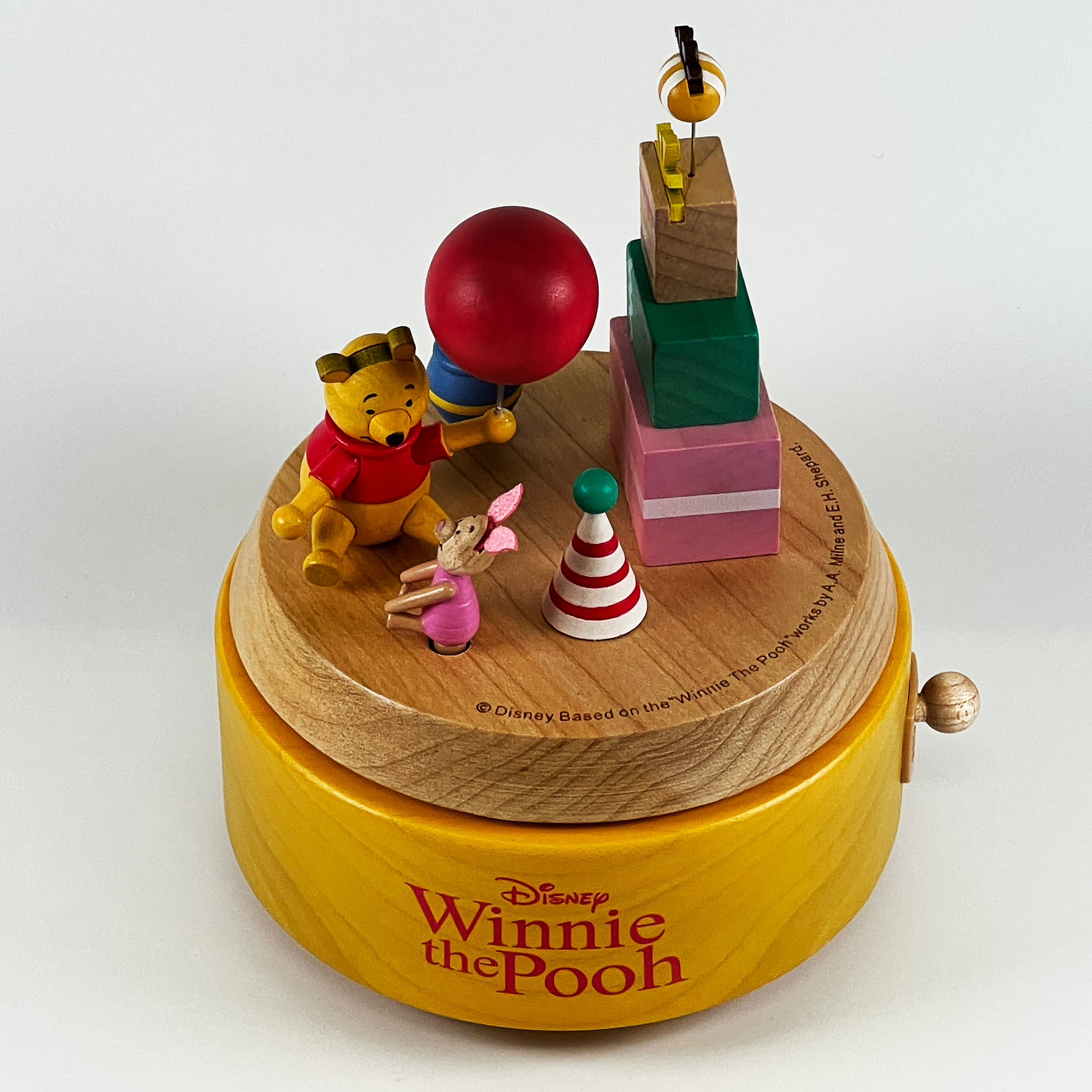 CD182S] Disney Wooden Mechanical Music Box Winnie the Pooh Gift