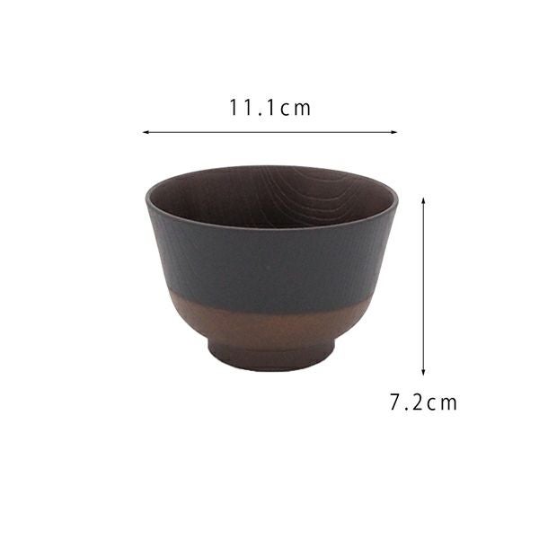 日本伝統色 羽反塗分汁椀 漆黒｜和食器通販｜織部 Online Store【公式】