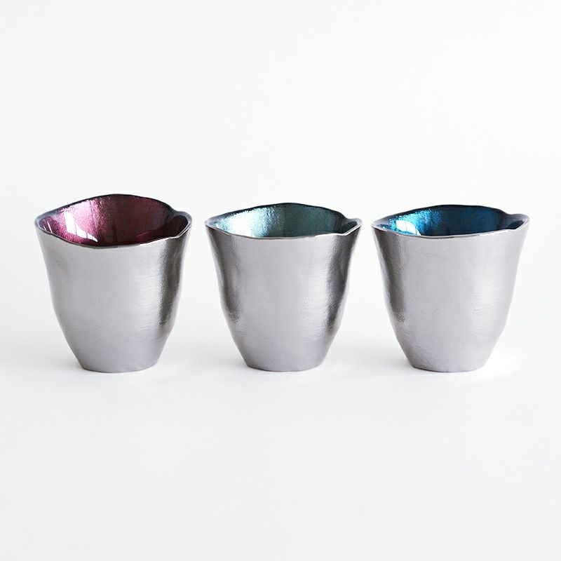 銀彩 フリーグラス ブルー｜和食器通販｜織部 Online Store【公式】