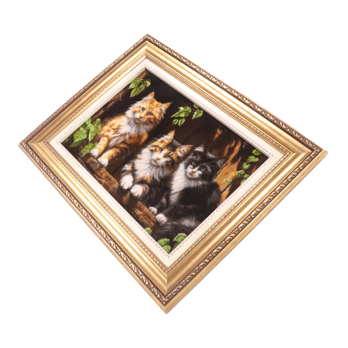 ペルシャ絨毯 タブリーズ産 絵画絨毯 78×61cm（FP-70256） – ギャッベ