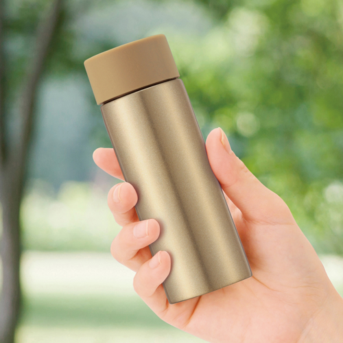 真空ステンレス ポケットボトル シャンパンゴールド【最安値372円