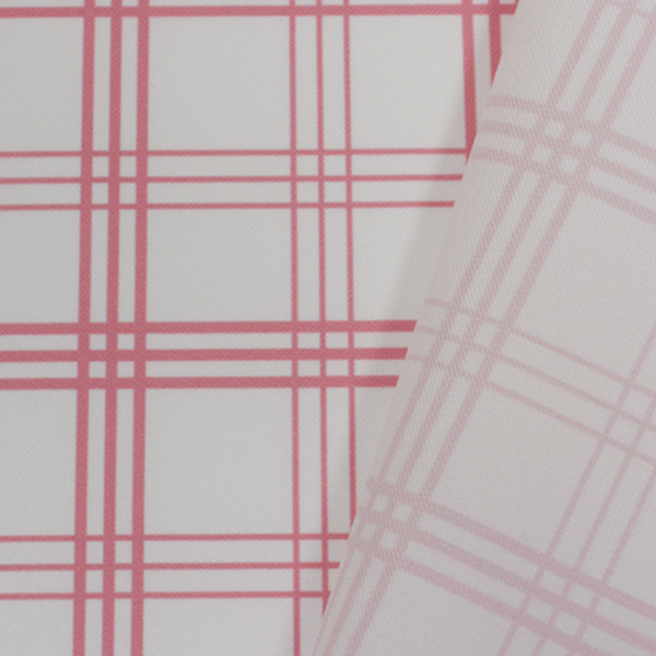 オリキジ / C0554 白ベースピンクチェック柄生地