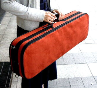 高級ロイヤルスエード使用 質感しっとり、奥深い色バイオリンケース44