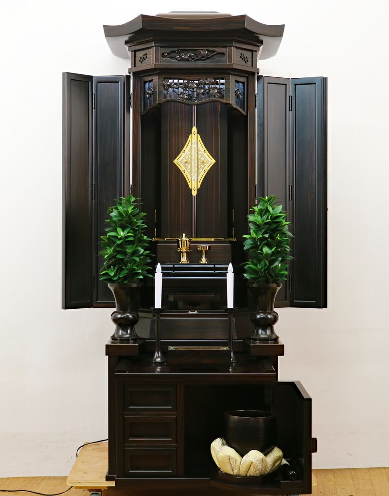 創価学会 厨子型 中古仏壇 826 金剛堂 21号黒檀厨子 | 桜梅桃李.com