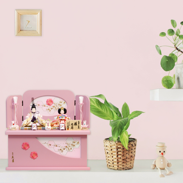 雛人形,東京久月, よろこび雛,コンパクト,収納飾り,ひな人形,S-37467