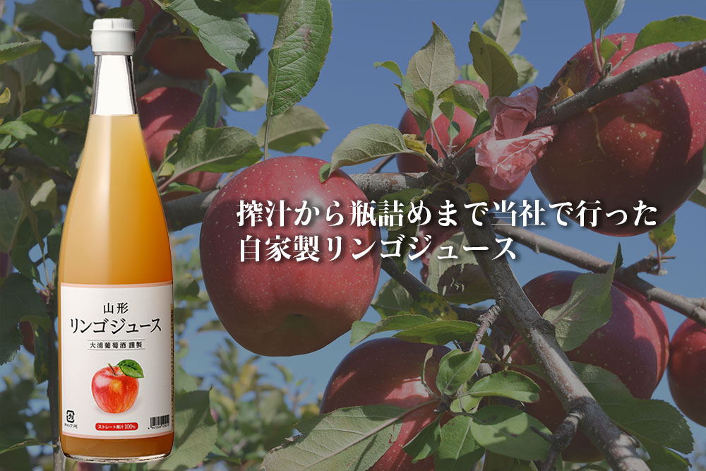 リンゴジュース - 大浦葡萄酒