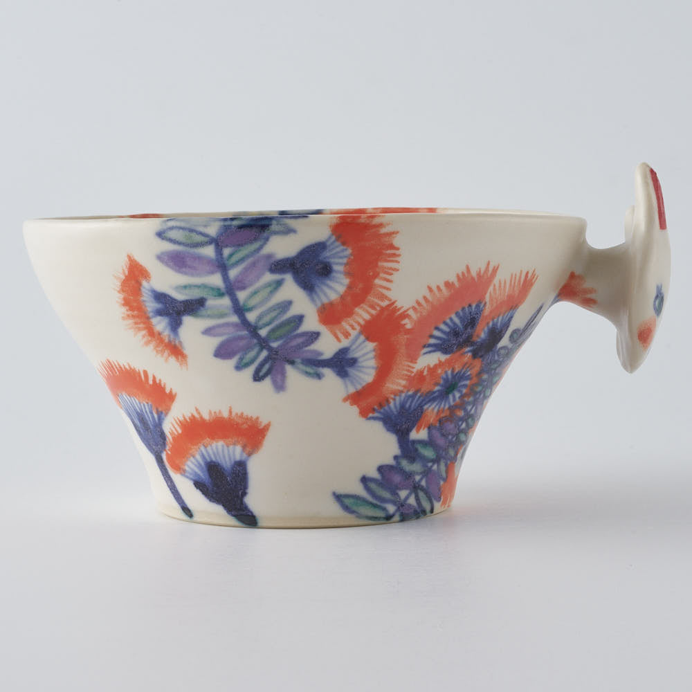 作家 武田朋己 スープカップハーフ ねこ 2025 ¥9,900 大人の焼き物