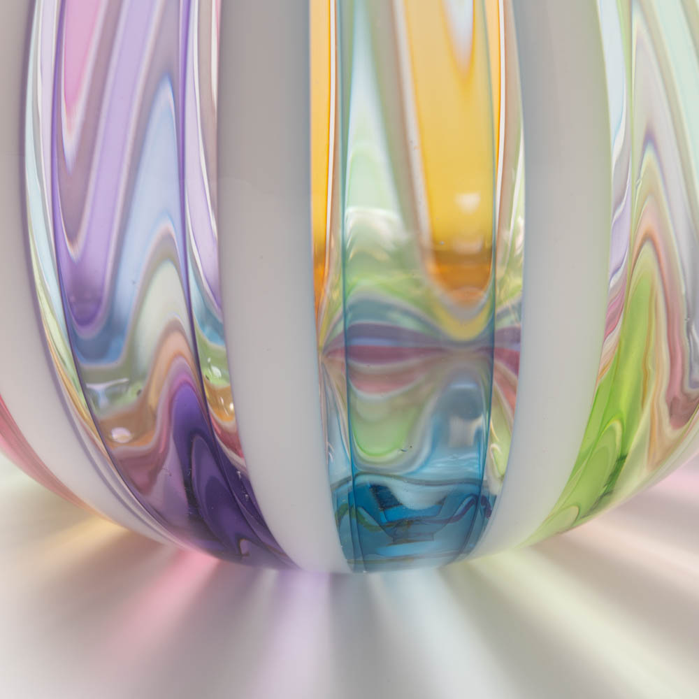 ガラス工房るん 虹 丸花器 小 ¥17,600 大人の焼き物