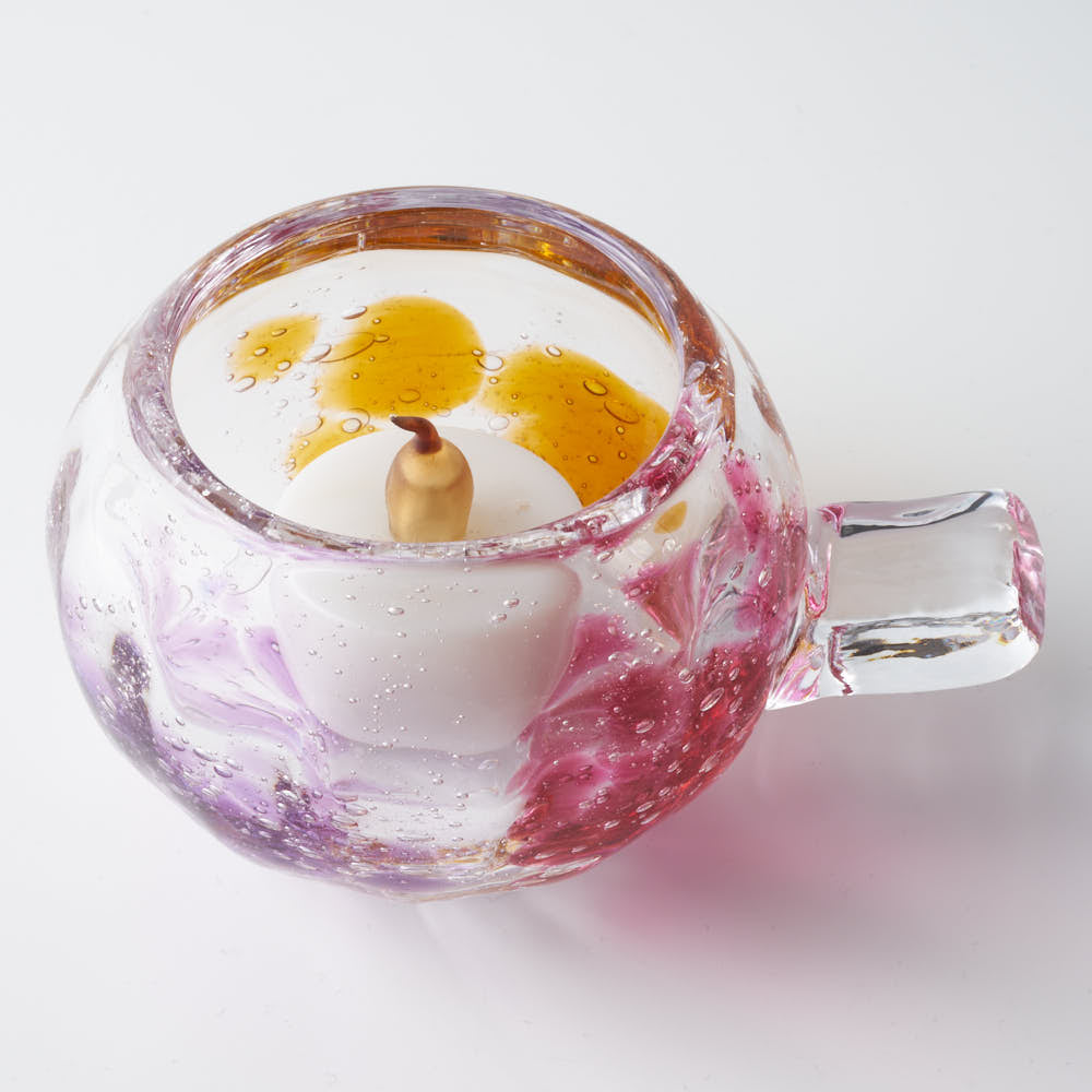 ガラス作家 村石信茂 aurora キャンドルホルダー ¥4,180 大人の焼き物