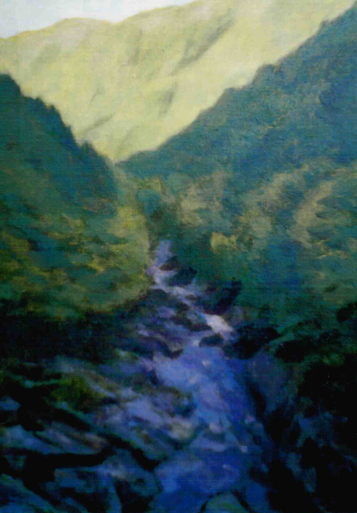 絵画作品紹介（渓谷） ／ 絵画・木工芸 大田幸作