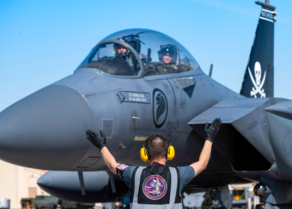 シンガポール空軍F-15 アメリカの「レッドフラッグ」演習に参加