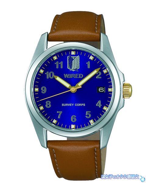 数量限定】WIRED（ワイアード）×進撃の巨人コラボ腕時計エレンモデル