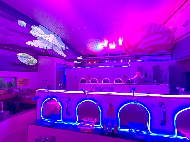 違和感満載のサイケな銭湯でほっこり入浴 蒲田で開催「脳汁銭湯」体験