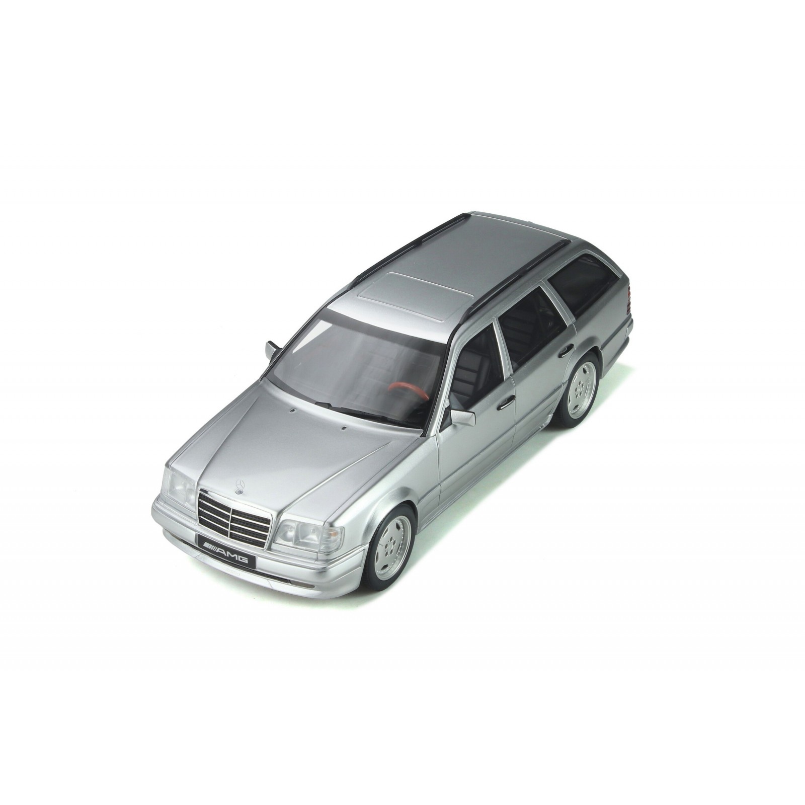 OttOmobile - Mercedes-Benz S124 E36 AMG Brilliant Silver 1995 - 1/18
