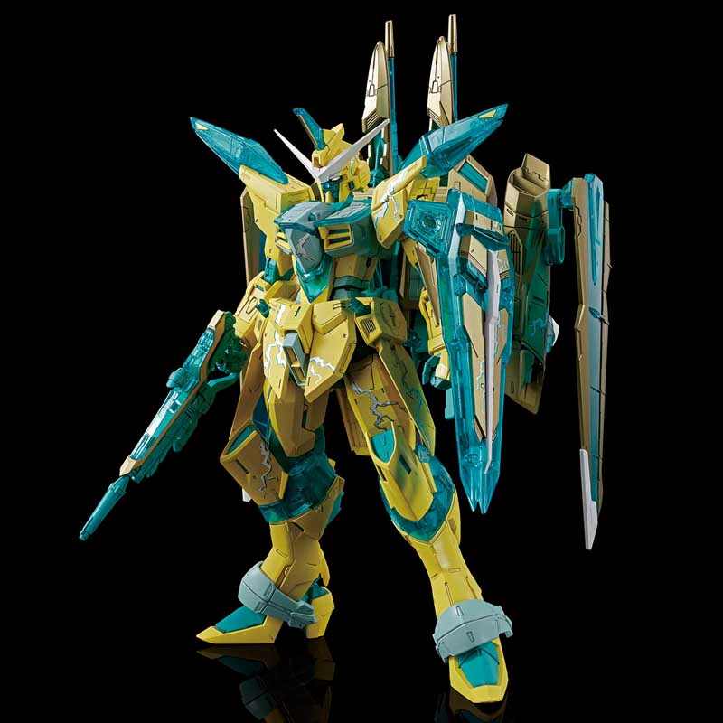 MG 1/100 JUSTICE GUNDAM [CROSS CONTRAST COLORS / CLEAR GREEN