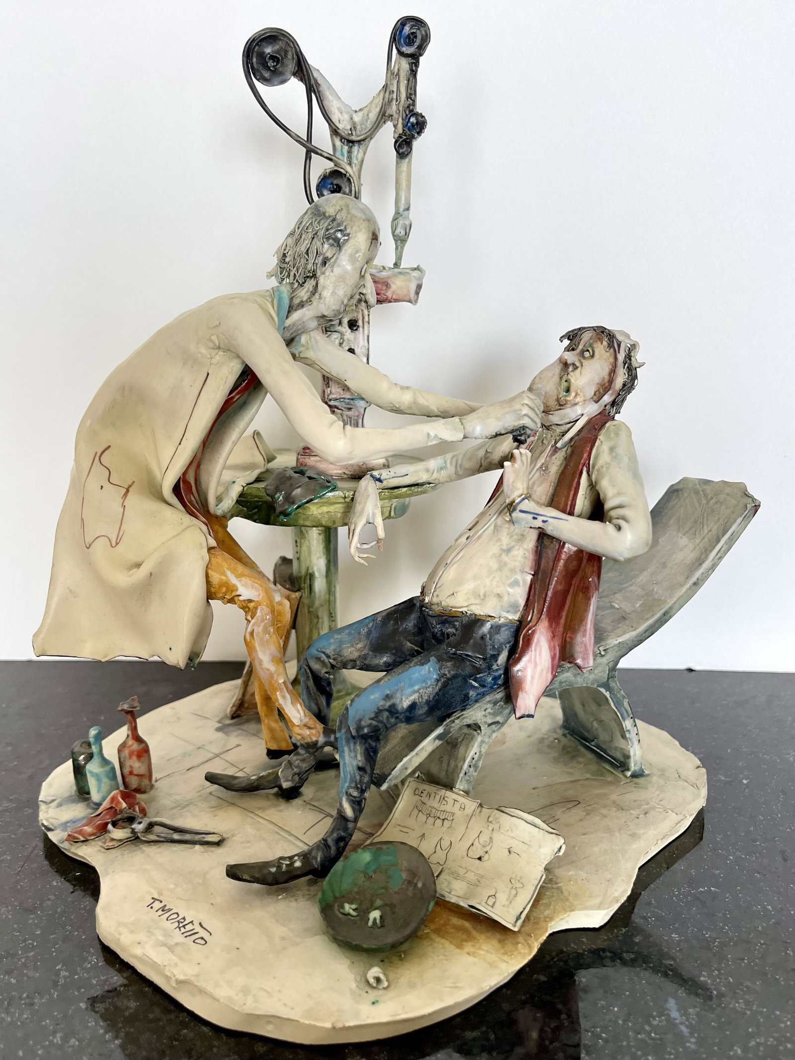 Toni Moretto Sculpture/ Lo Scricciolo Pottery Dentist