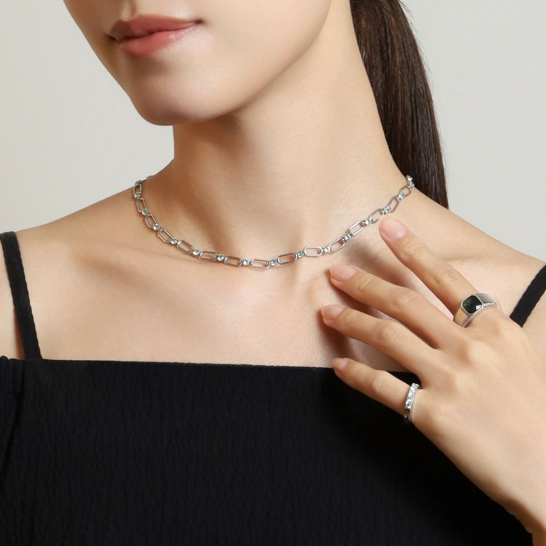 INTERLACE NECKLACE【LUXE】（SILVER） | CEL-CEL