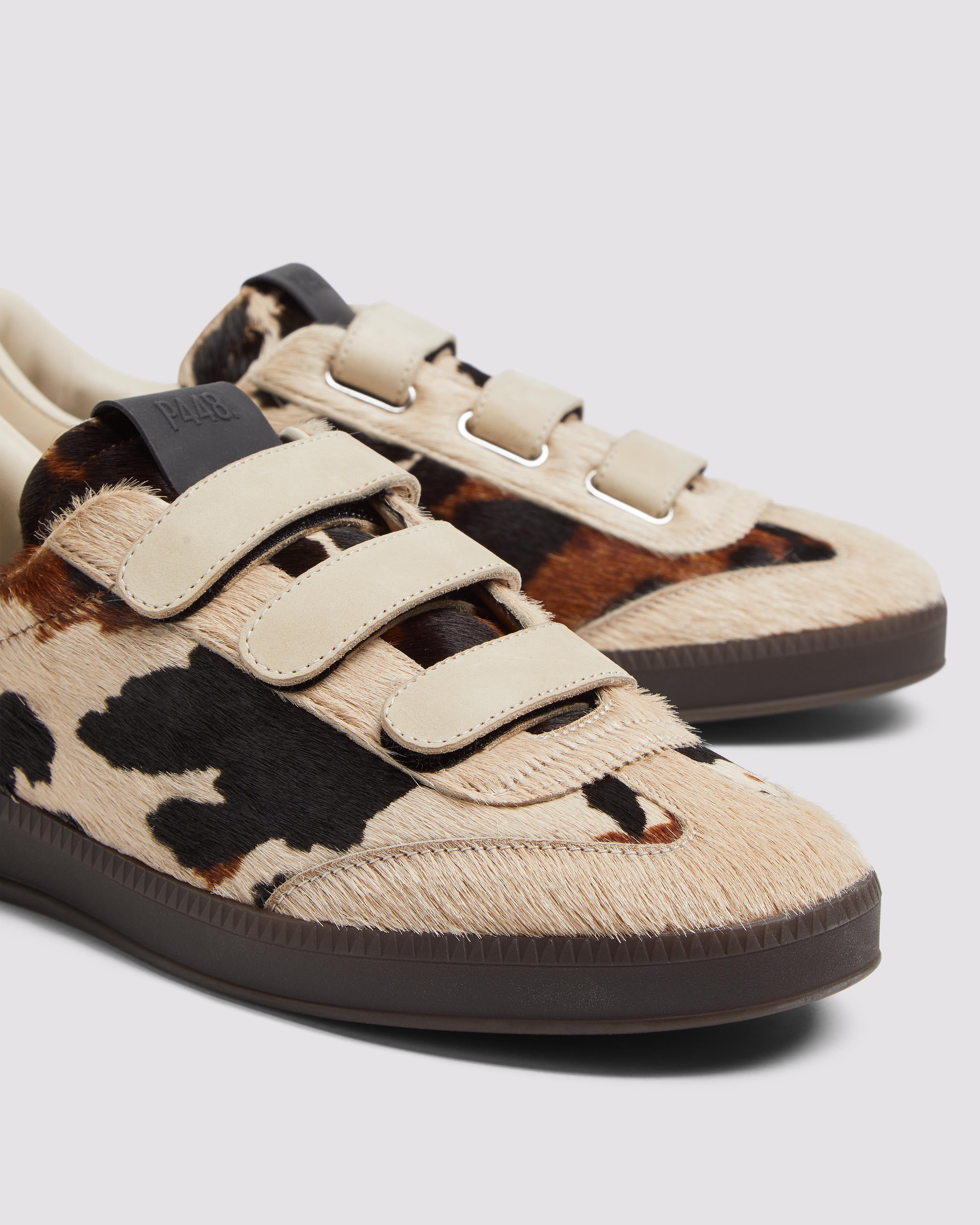 Capri Leopard/Camel - Women's Leopard Print Low-Top Sneaker – P448®