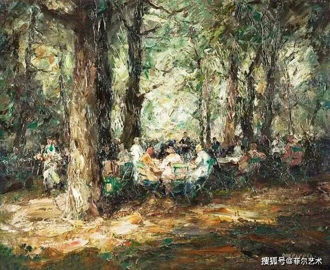 印象派画家皮普尔的油画笔触、色彩和光影，太美了！_搜狐网