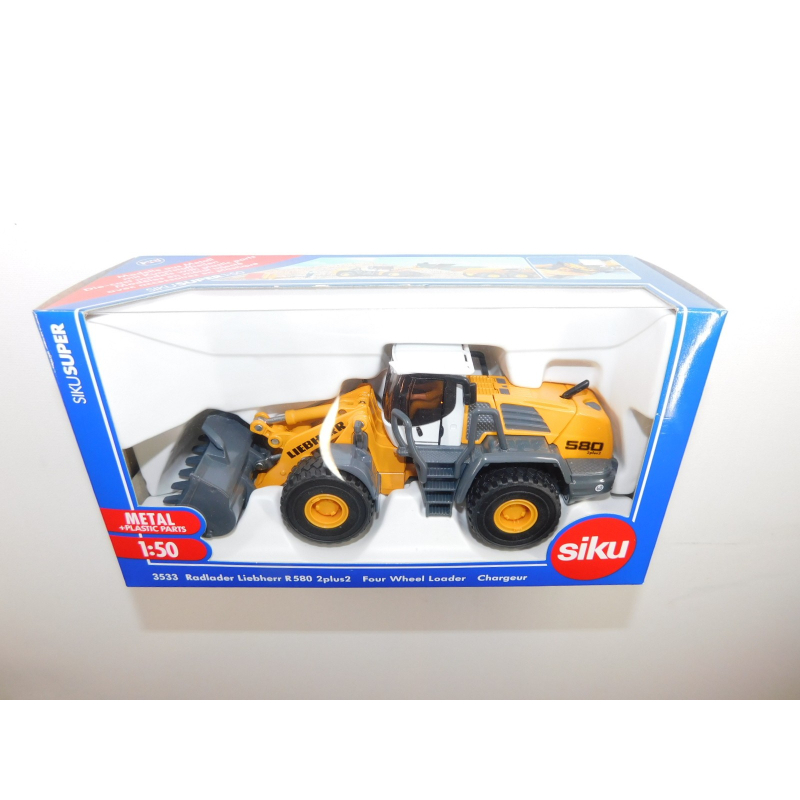 Siku 3533 Liebherr R580 2X2 Shovel Geel 1:50