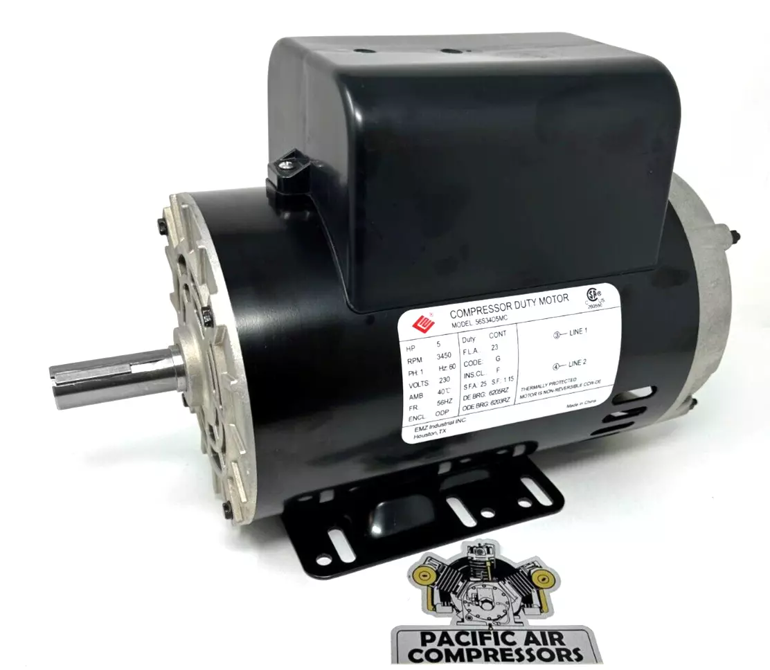 CAMPBELL HAUSFELD ELECTRIC MOTOR 5HP MC024700AV, MC036400SJ - FREE