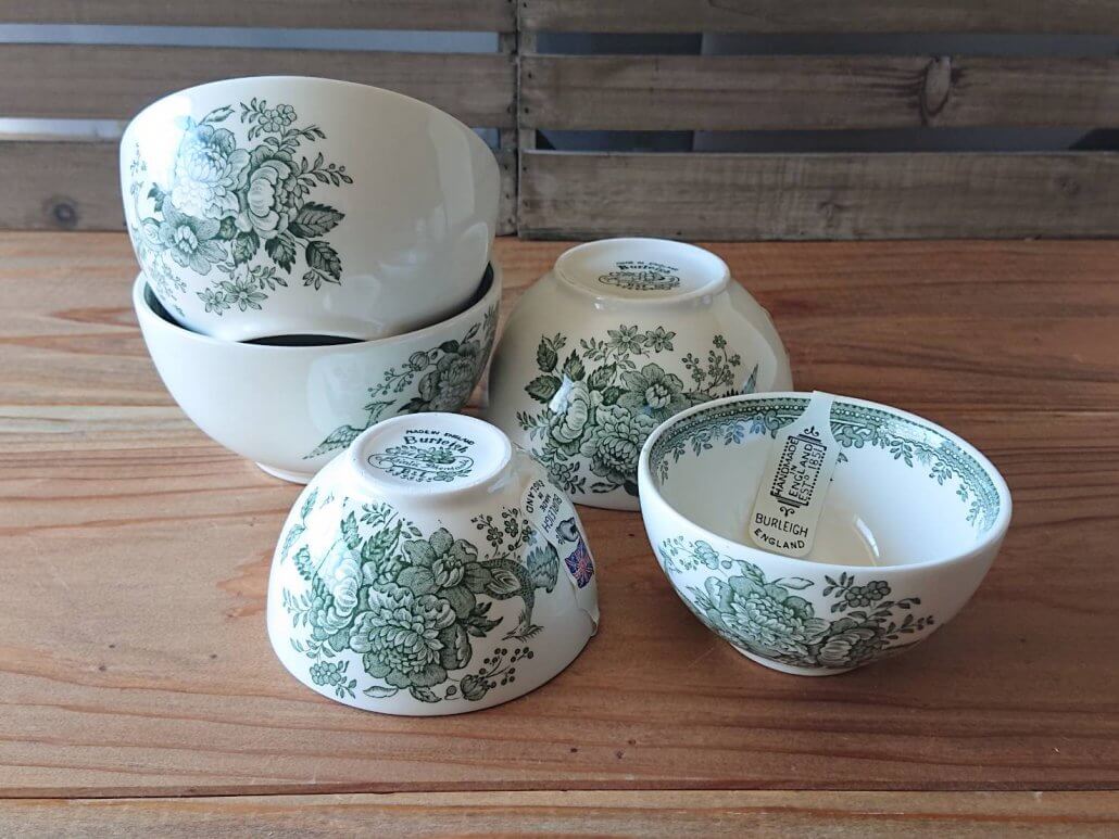 Burleigh グリーンアジアティックフェザンツボウル - Paddy's