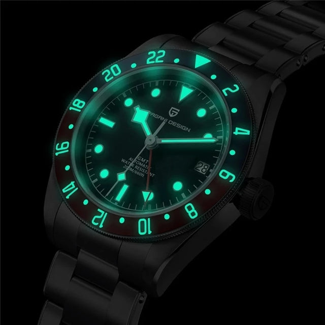 ▻ PD-1706 GMT | 316L Stainless Steel | Sapphire Crystal | Dual