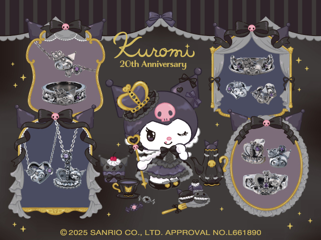 クロミ 20周年 サンリオ｜ブレスレット シルバー SAKU20-B001BK｜white