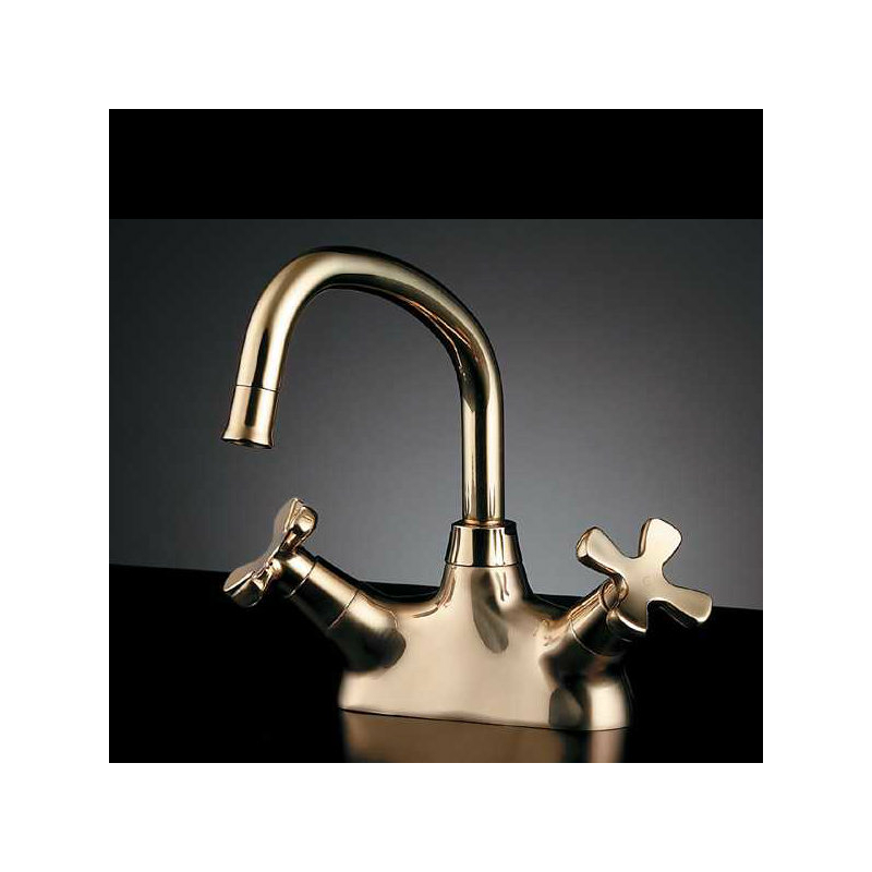 151-201-CG 151-202 2ハンドル混合栓（クリアブラス） hana（はな