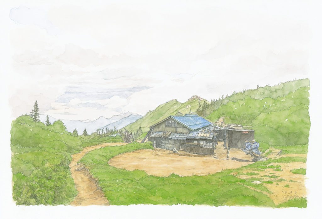 吉田博の見た日本アルプスへ - 烏帽子岳 - PAPERSKY - NATURE