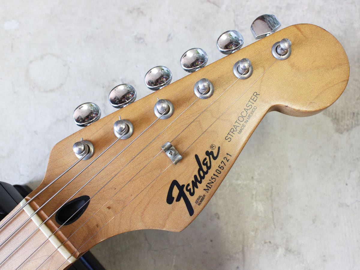 中古】Fender Mexico squier series Stratocaster BLK/M 1995年製