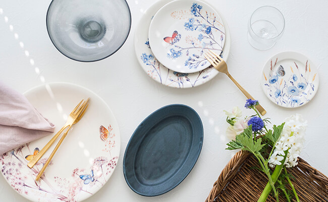 花柄とライン使いがかわいい！フランスの陶器ブランド「GIEN（ジアン