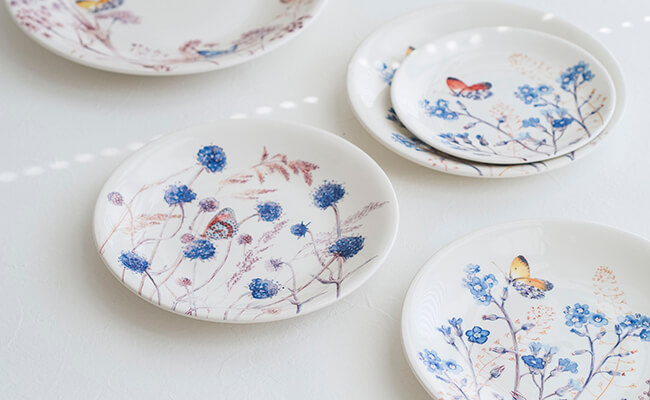 花柄とライン使いがかわいい！フランスの陶器ブランド「GIEN（ジアン