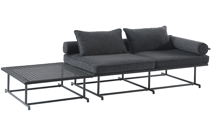 MA-SOFA DOUBLE WITH SIDE TABLE | ガーデンファニチャー ベランダ家具