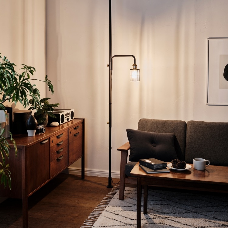 ドローアライン ワイヤーアームS / L フロアライト セット(縦つっぱり