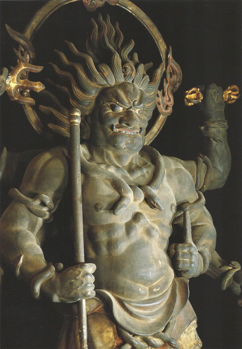 秋篠寺大元帥明王像：八大夜叉大将の一尊・大元帥明王の彫像。秋篠寺が