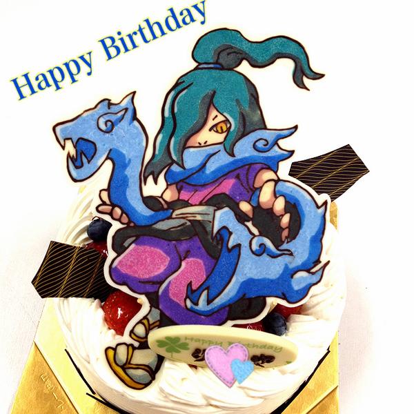 今日の妖怪ウォッチケーキは『オロチ』です。 首の龍のマフラーと、髪