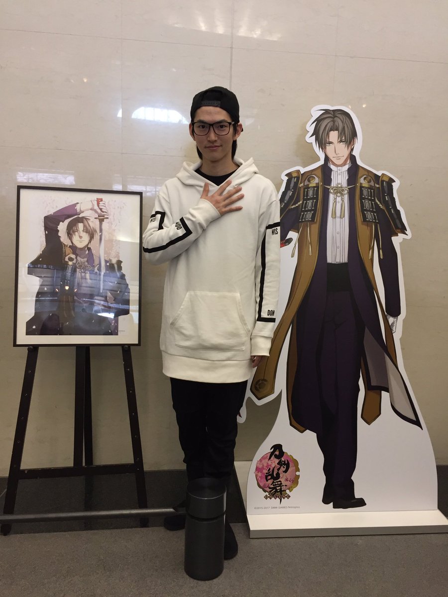 本日、舞台『刀剣乱舞 』へし切長谷部役の和田雅成さんが福岡市博物館