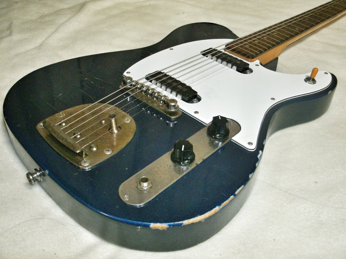 Guyatone LG-20 ('68?~'72?) ネック調整完了。レギュラーで弾ける弦高